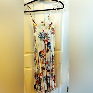 White floral dress for the Beach